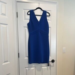 Calvin Klein Royal Blue Textured Mini Dress
